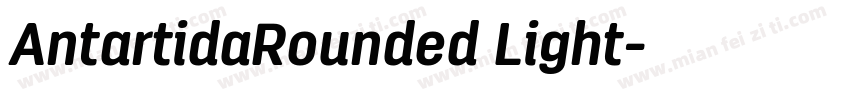 AntartidaRounded Light字体转换
